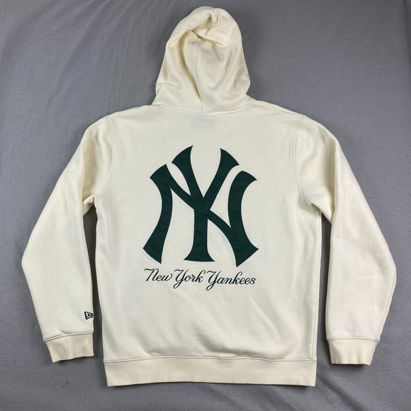New Era Other - New York Yankees New Era Hoodie Large Cream Embroidered big logo